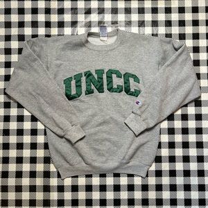 UNC charlotte embroidered crewneck